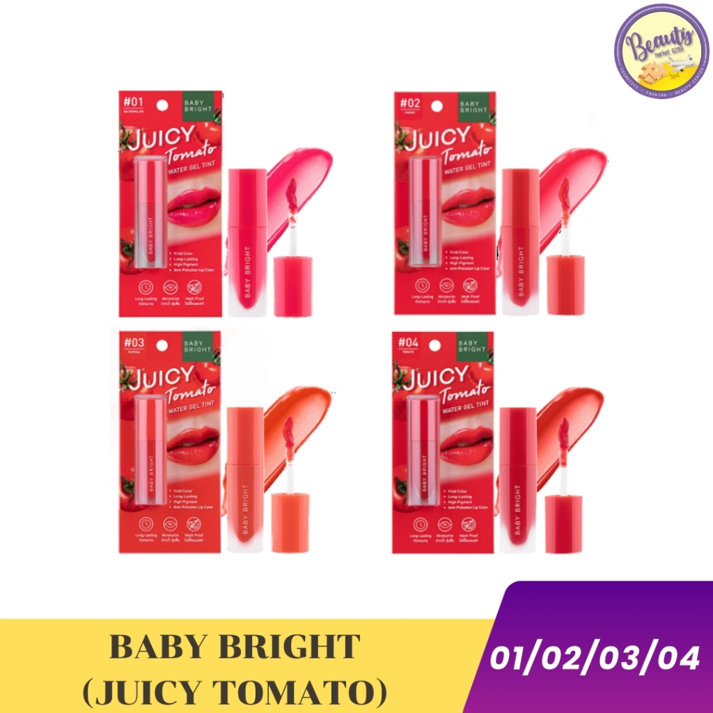 BABY BRIGHT JUICY TOMATOลิป ไม่ติดแมสก์ ลิปทินท์ เบบี้ ไบร์ท จูซี่ โทเมโท (1PCS)
