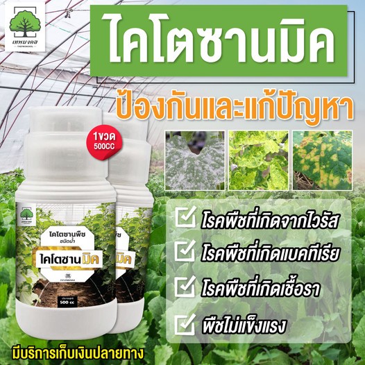 ไคโตซานมิค ตราเทพมงคล สูตรพืช 500 ซีซี 1 ขวด