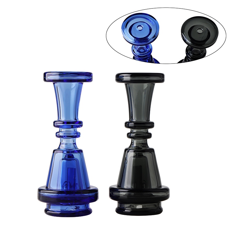 Puffco Peak Pro Attachment - 4.8 Inches | Durable Glass | Fits Puffco Peak (Blue, Black)