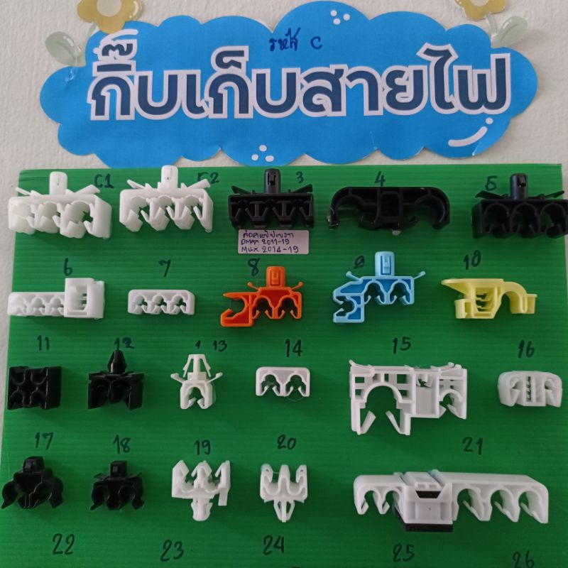 กิ๊บเก็บสายไฟรถยนต์ แท้💯💯💯ราคาต่อ 2 ชิ้น