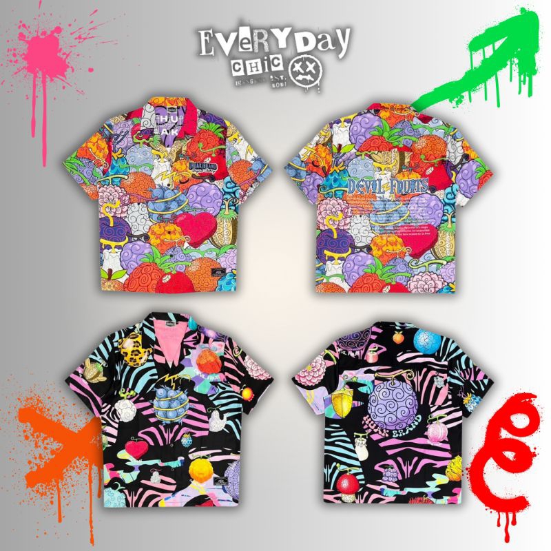 เชิ้ต​ลายผลไม้ ทรง Oversize จาก​ Huak Brand