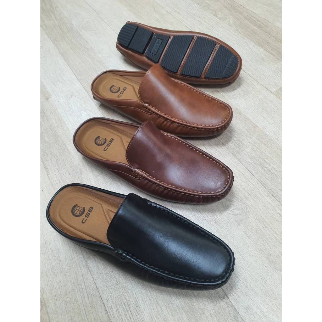CM471รองเท้าเปิดส้นหน้าเรียบสไตล์โลฟเฟอร์ไม่มีส้นมี3สีไซส์39-45