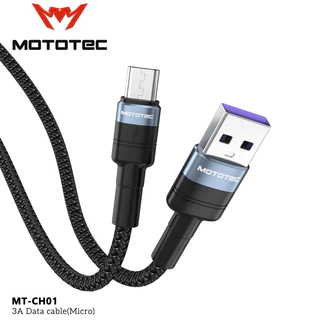 MOTOTEC MT-CH01 Fast Charging Data Cable 3A สายชาร์จคุณภาพสูง รองรับกระเเสไฟ 3A ชาร์จเร็วโอนถ่ายข้อมูลได้