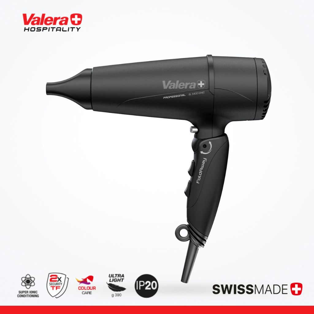 Valera รุ่น Swiss Light 5400 FOLD AWAY Ionic TF Hairdryer (10VL00021)