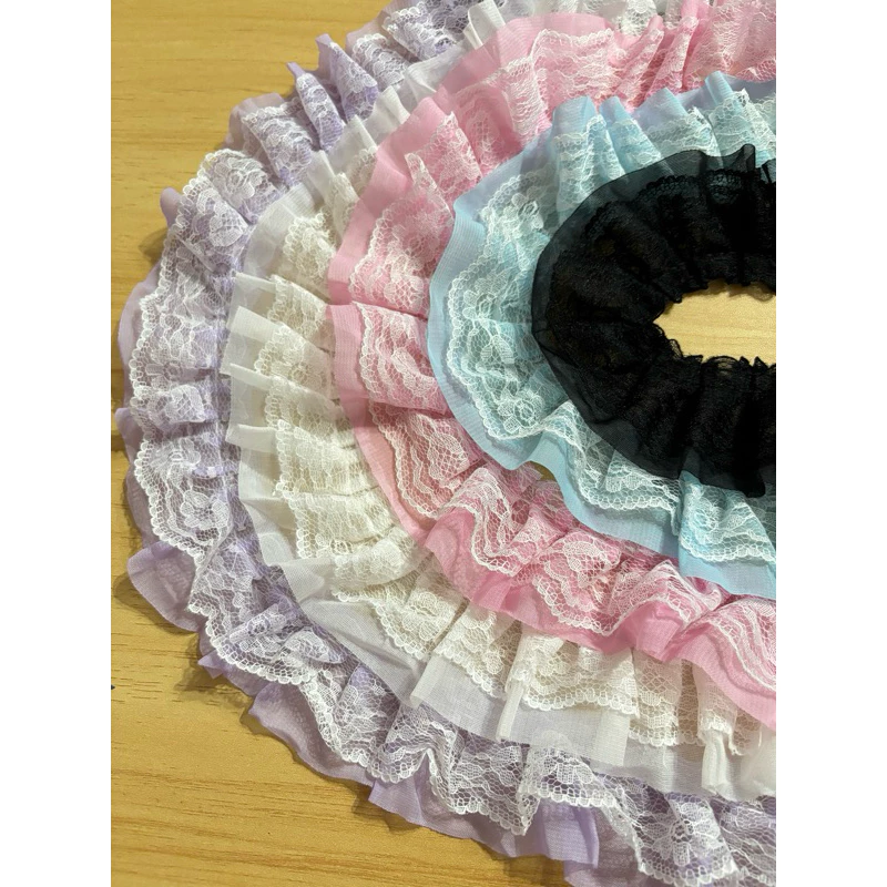 ระบายลูกไม้สีขาว 2นิ้ว.10หลา/120บาท
