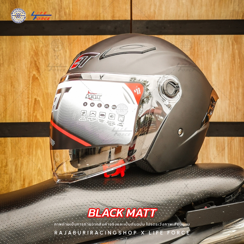 หมวกกันน็อค ET รุ่น SM525 ทรง Open Face มีให้เลือก 4 Size S=>XL