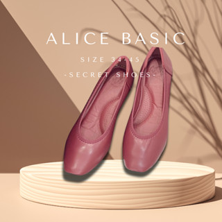Alice (Basic) รองเท้าคัทชูเพื่อสุขภาพ หน้าเรียบ ส้น 2 cm. นุ…