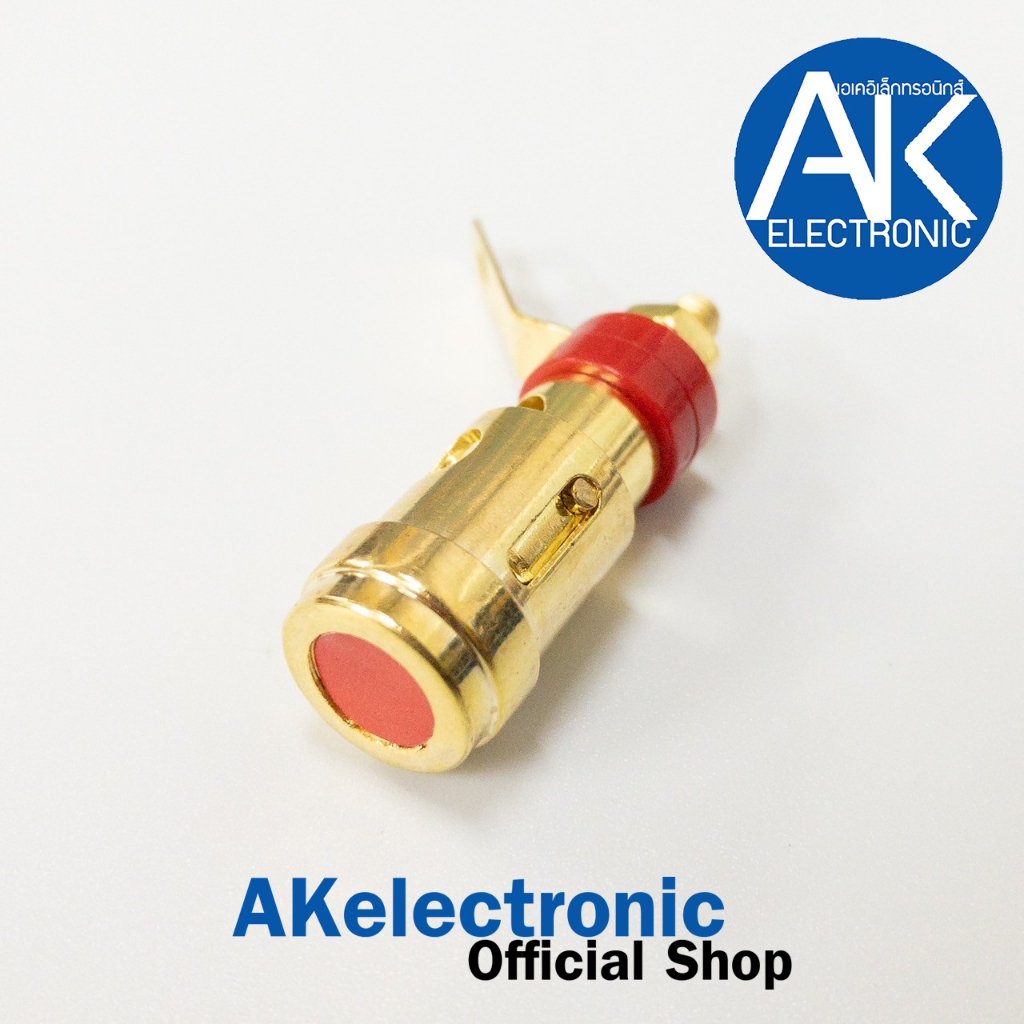 ขั้วลำโพงหลังตู้ลำโพง ไบดิ้งโพสสีทอง ดำแดง แบบกด เคลือบสีทองขั้วลำโพง สำหรับลำโพง (ราคาต่อ 1 คู่)  akelectronic - รูปที่ 2