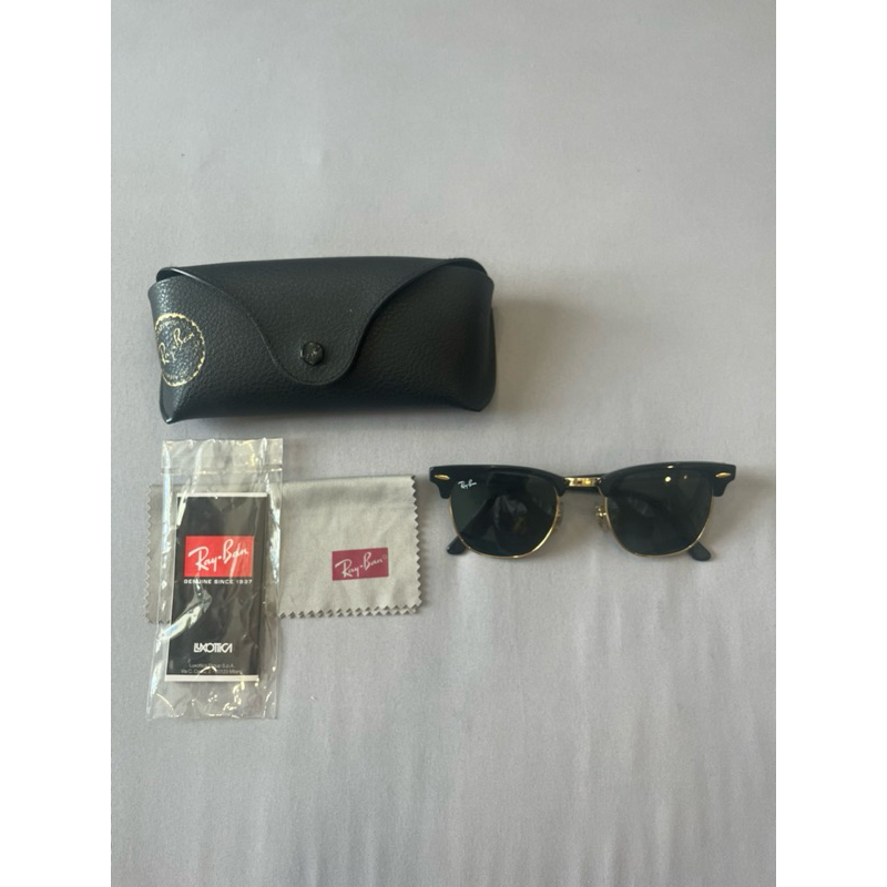 แว่นตากันแดด Rayban clubmaster รุ่นฮิต สภาพดี แท้ พร้อมส่ง💯