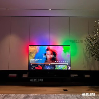 สินค้าใหม่🔥 Smart LED TV Backlight[ประกัน1ปี] ไฟเส้นตามสีหน้าจอ ไฟติดหลังทีวี แสดงผลเรียลไทม์APPwifi