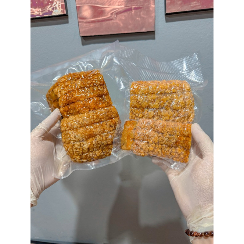 หมูกรอบ Homemade บรรจุถุงซีลสูญญากาศ