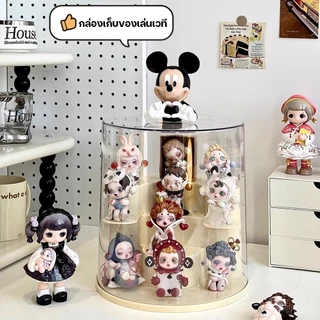 กล่องโมเดล ของตั้งโชว์ กล่องใส่ art toy ตู้โชว์ตุ๊กตา กันฝุ่น แบบใส อะคริลิค ดีไซน์สวยงาม กันฝุ่นวางซ้อนกันได้