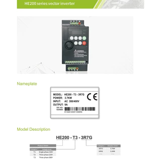 【Ready Stock】220V TO 380V Economical VFD Variable Frequency Drive Converter Inverter ตัวแปลงไดรฟ์ตัวแปรความ 5.5kw - 22kw