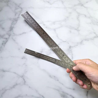 🔥พร้อมส่ง ใน 🇹🇭🔥 wasu.store24 WS041 ไม้บรรทัดเหล็ก 15cm 30cm 6นิ้ว 12นิ้ว ฟุตเหล็ก ไม้บรรทัดคุณภาพ