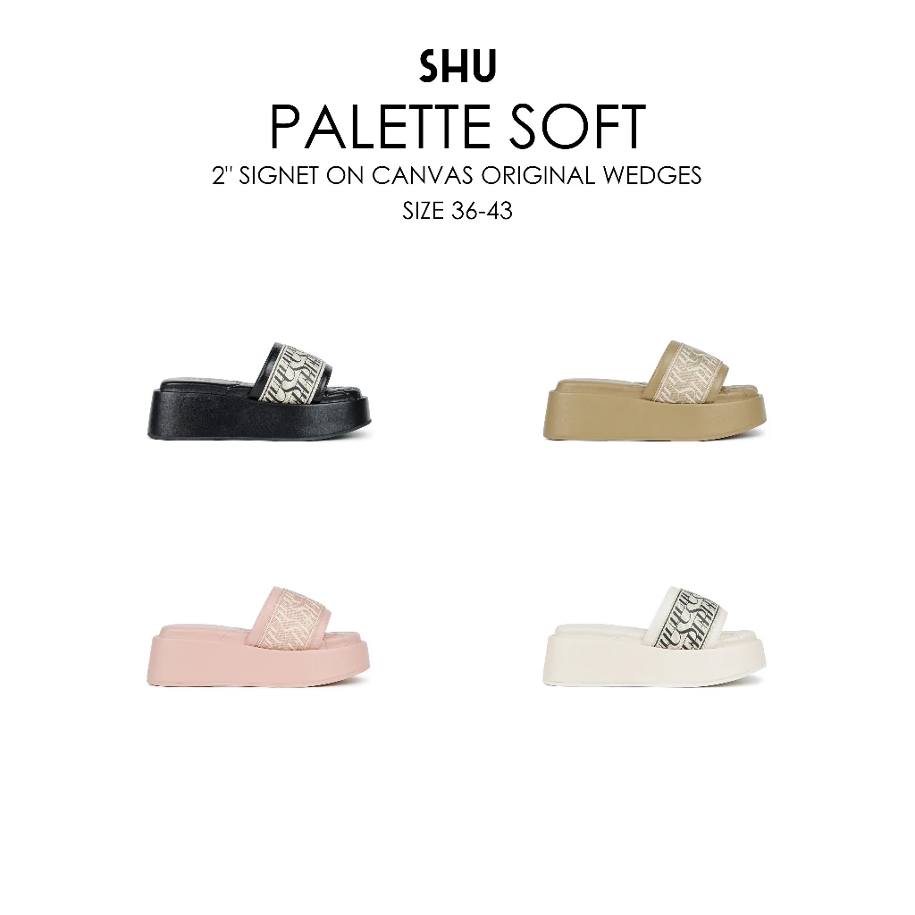 SHU PALETTE SOFT 2" SIGNET ON CANVAS ORIGINAL WEDGES