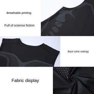 เสื้อรัดกล้ามเนื้อ PRO เสื้อรัดรูปแขนกุดระบายอากาศได้ดี X001