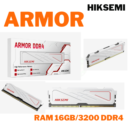 16GB HIKSEMI ARMOR DDR4-3200MHZ U10 U-DIMM( 16GB *1 ) ส่งด่วนกทม.ภายใน 1วัน