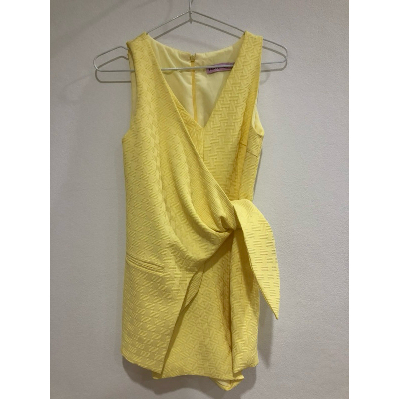 FT593 PADDLE POP JUMPSUIT - สีเหลือง xs