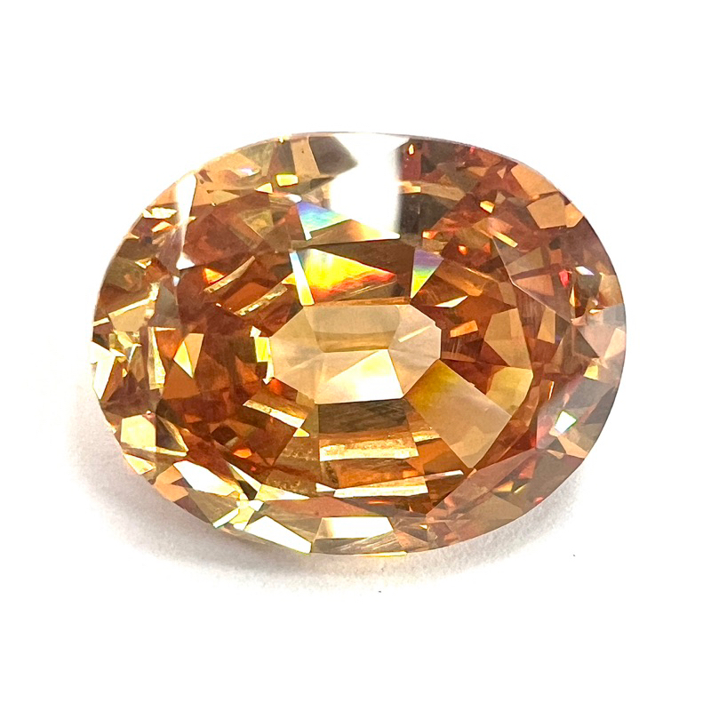 พลอย CZ เพชรรัสเซีย. Cubic Zirconia CZ. ประดับตกแต่งพระ. 22.78 X 18.29mm