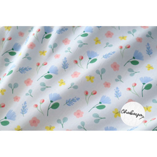 ผ้าคอตตอนป๊อปลิน100%   หน้ากว้าง 58นิ้ว นำเข้า ลายน่ารัก ผ้า…