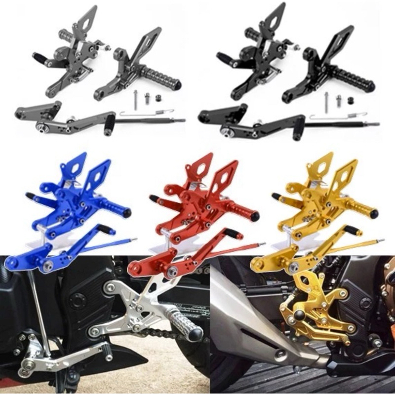 { สินค้าพร้อมส่งไทยด่วนๆ } เกียร์โยง ชุดที่พักเท้าด้านหลัง ปรับได้ สําหรับ Honda CB500F/400F CBR500R/400R 2013-2022