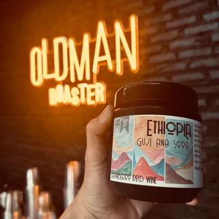 เมล็ดกาแฟ ETHIOPIA GUJI ANA SORA "STRAWBERRY RED WINE" (คั่วอ่อน) by OLDMAN ROASTER