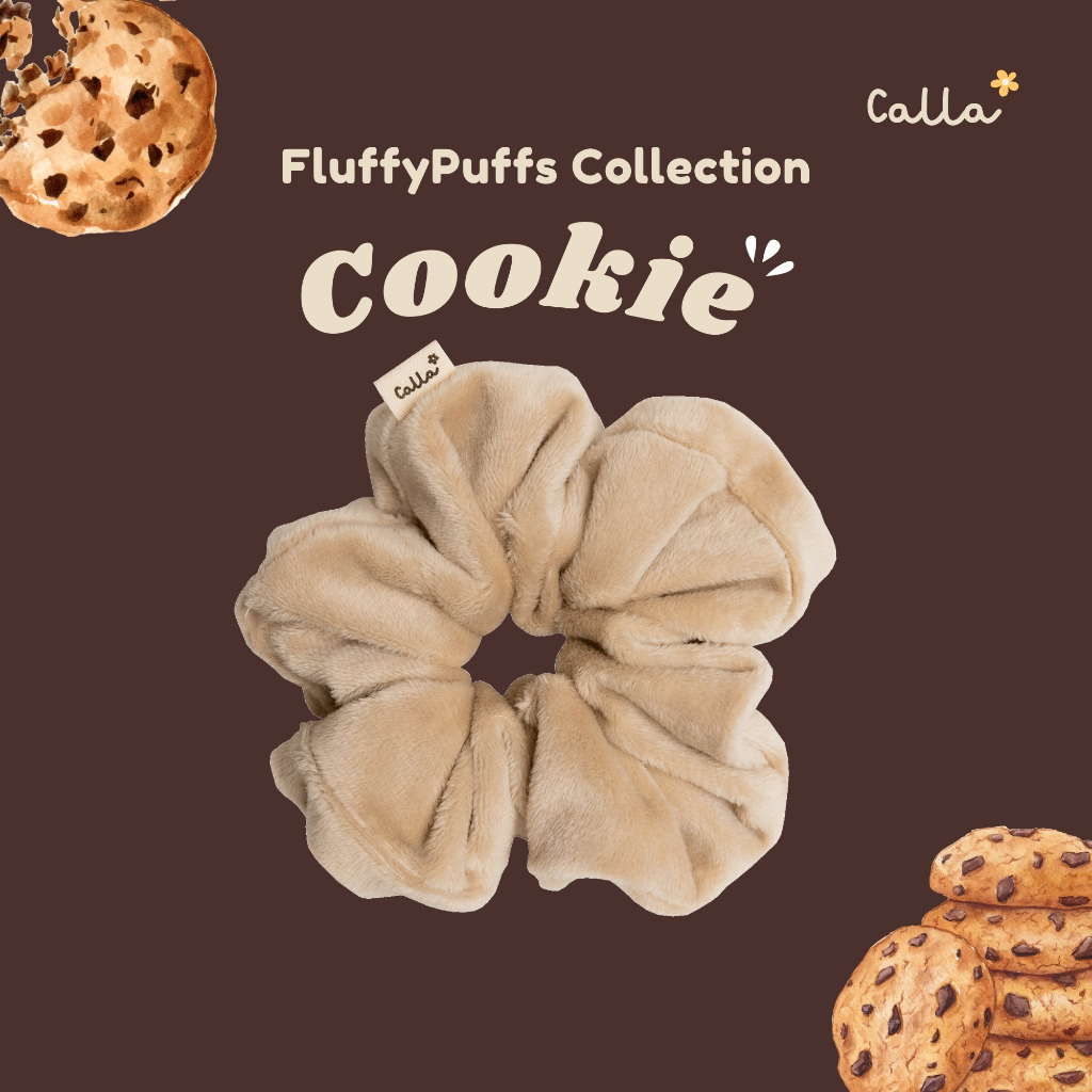 ยางมัดผม Cookie - FluffyPuffs Collection ( size large ) - Calla