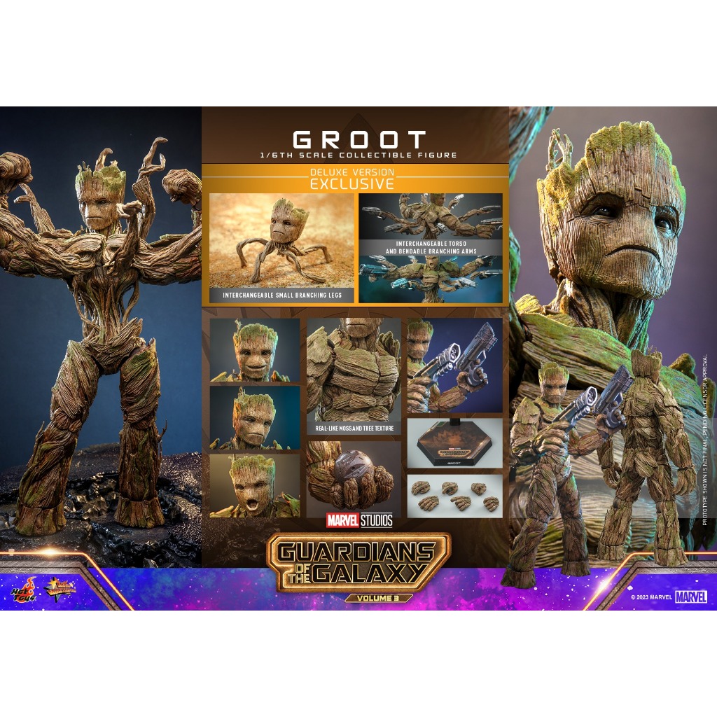Hot Toys – MMS707 - Guardians of the Galaxy Vol. 3 - 1/6th scale Groot (Deluxe Version) (KU)