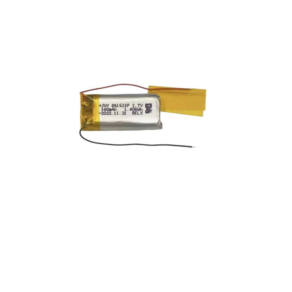 แบตเตอรี่ 861633 440mAh 3.7V 2 สาย ไม่มีวงจร แบตเตอรี่ li-po แบตอุปกรณ์อิเล็กทรอนิกส์