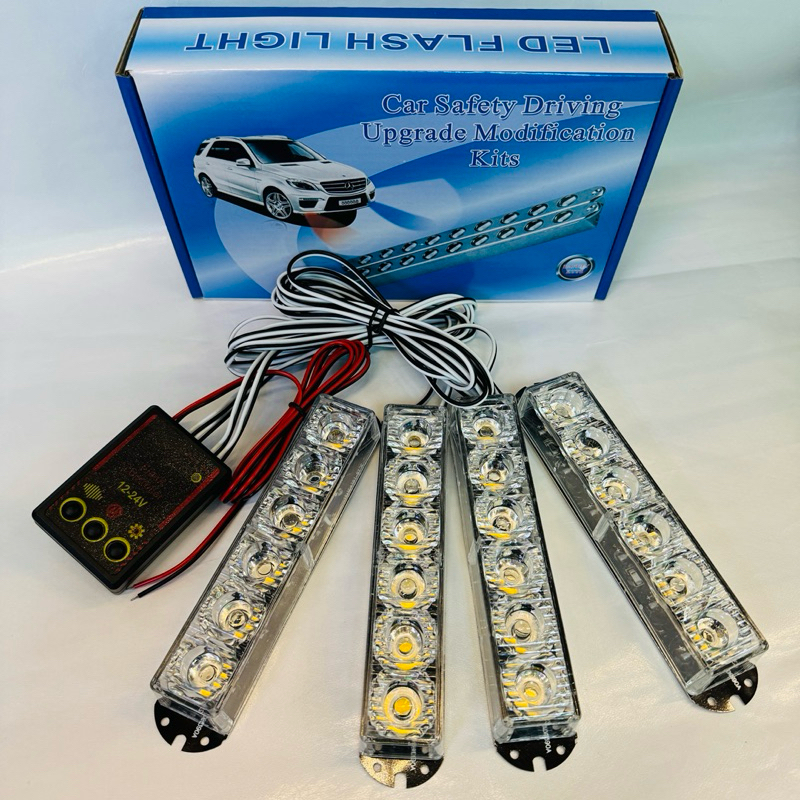 RH836-4 ช่อ ไฟไซเรนกระพริบ 12-24v