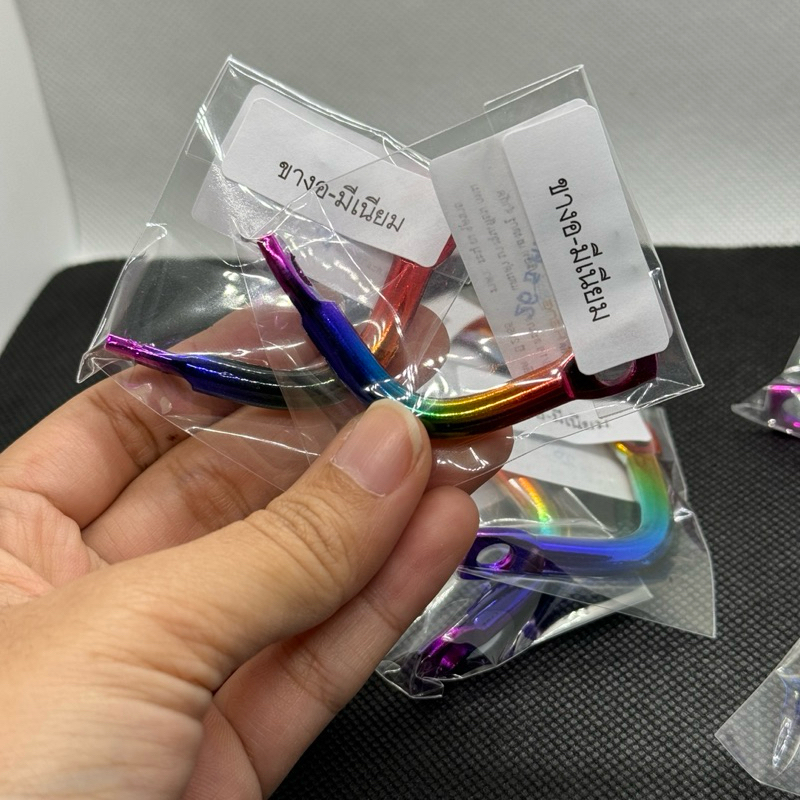 ขางอยึดปั๊มลอยมีเนียม ดำ แดง รุ้ง - รูปที่ 2