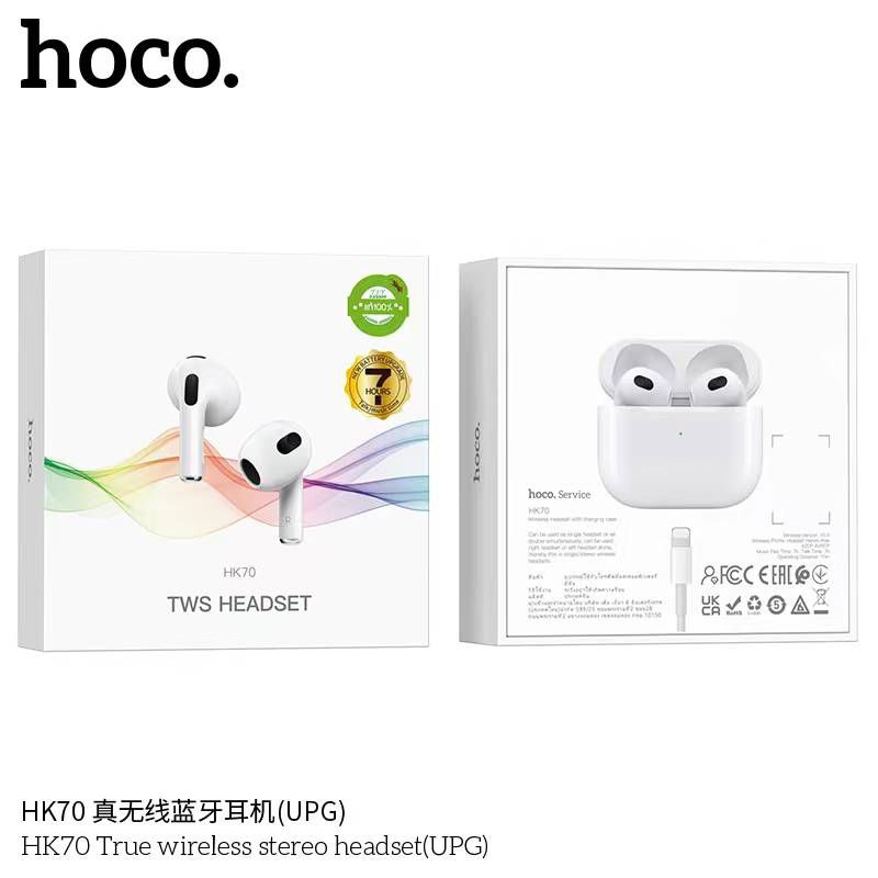 Hoco HK70 หูฟังบลูทูธไร้สาย True Wireless stereo headset (UPG)