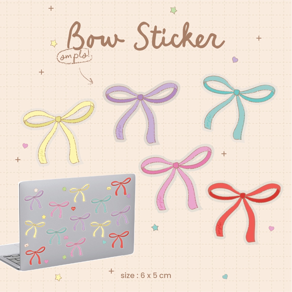 Bow Sticker สติกเกอร์ขอบใสแยกชิ้น - SM,PLS!