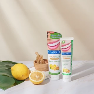 SPARKLE ยาสีฟัน สปาร์คเคิล ดับเบิ้ล เลมอนโซดา (3 หลอด) 100 กรัม สูตร LEMON SODA TOOTHPASTE 100G ฟันขาว ไร้กลิ่นปาก