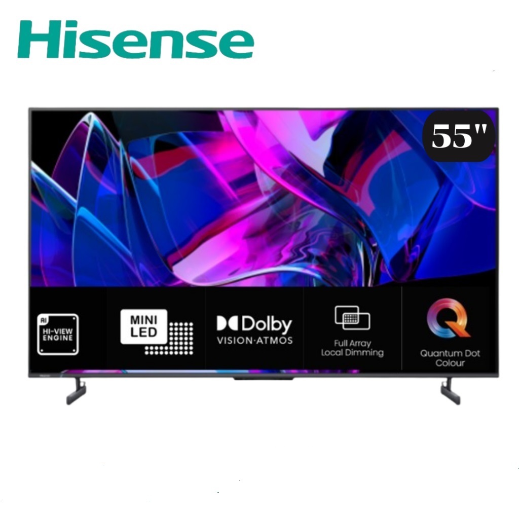 Hisense 55U7K Mini LED 4K Smart TV 144 Hz Dolby Vision - Dolby Atmos ขนาด 55 นิ้ว รุ่น 55U7K