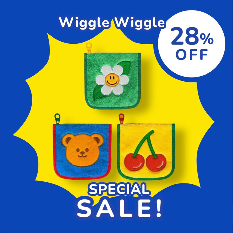 ✅ ขายดี Wiggle Wiggle Pad Pouch กระเป๋าใส่ของอเนกประสงค์ ขนนุ่ม แบรนด์เกาหลี