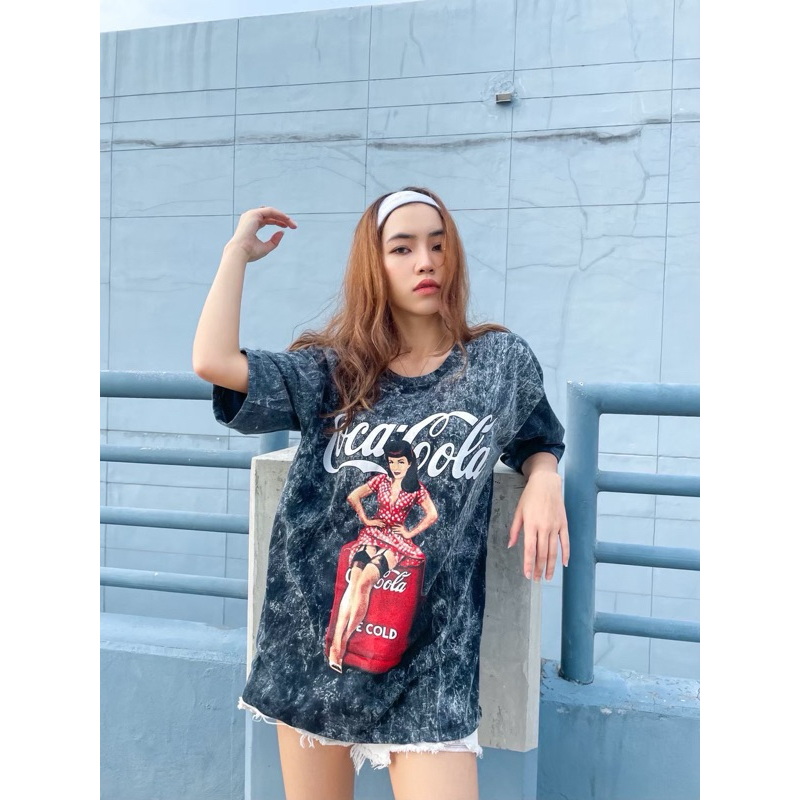 เสื้อยืดโอเวอร์ไซส์ งานผ้าฟอกวินเทจ No.25