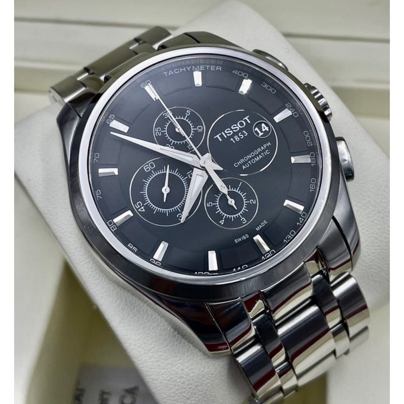 Tissot Conturier Automatic Crhonograph Steel Bracelet 1853 Ref.T.035627 มือสองของเเท้100% นาฬิกาข้อม