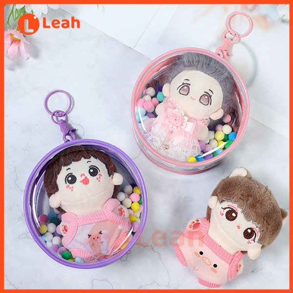 Baby three ถุงตั้งโชว์แบบใส กระเป๋ากุญแจ ถุงเก็บของ กันฝุ่น Crybaby Powerpuff Labubu