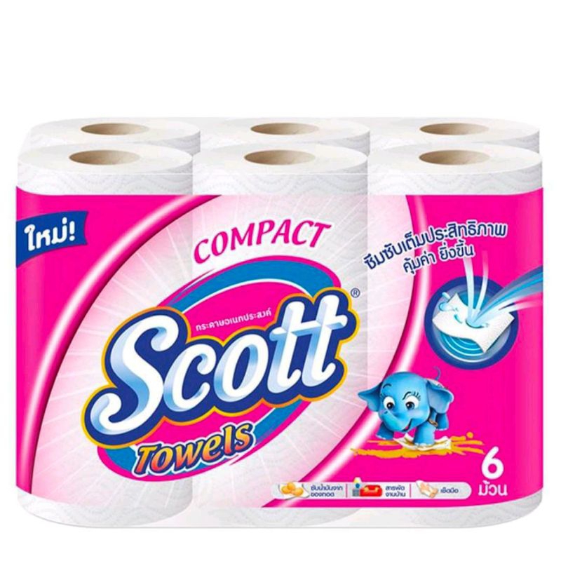 สก๊อตต์ คอมแพ็ค กระดาษอเนกประสงค์ 6ม้วน