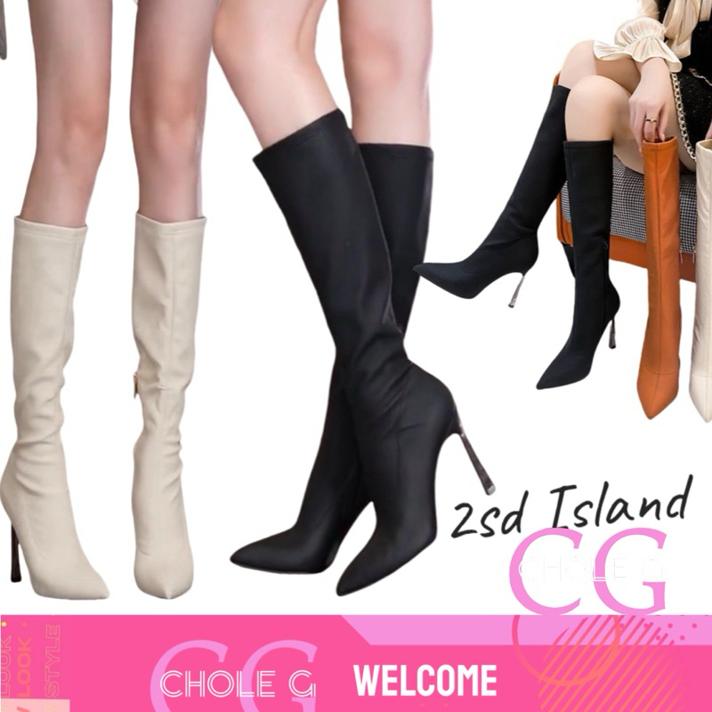 Chole G: 2sd Island Thigh High Boots รองเท้าบูทยาว ส้นเข็ม สูง 10.5cm(SH0138)