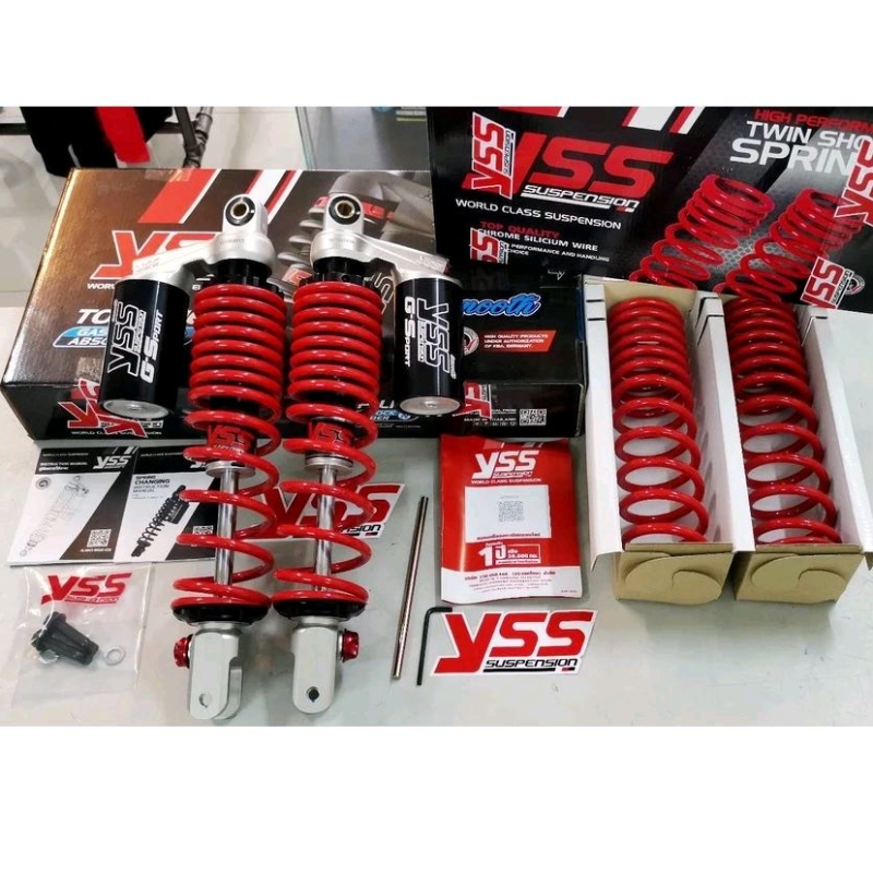 โช้ค YSS SMOOTH YAMAHA XMAX 300 GSport สปริงแดง แถมสปริง 1 คู่ ** pre order **