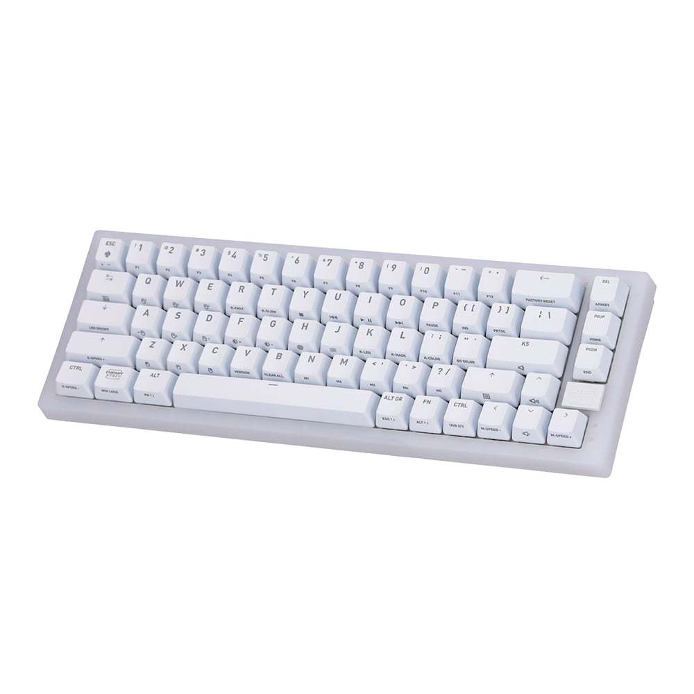 KEYBOARD (คีย์บอร์ด) CHERRY XTRFY K5V2 COMPACT RED SWITCH (TRANSPARENT WHITE) (EN)