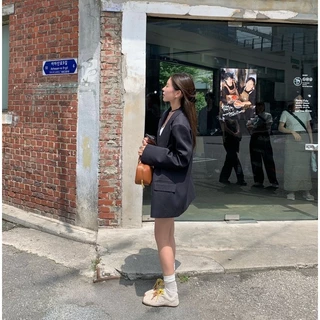 Cicishop (5108) เสื้อสูทใส่ออกงาน มีซับด้านใน เสริมบ่า ทรงสวย กระดุมสามารถใช้งานได้จริง สำหรับสาวออฟฟิศ