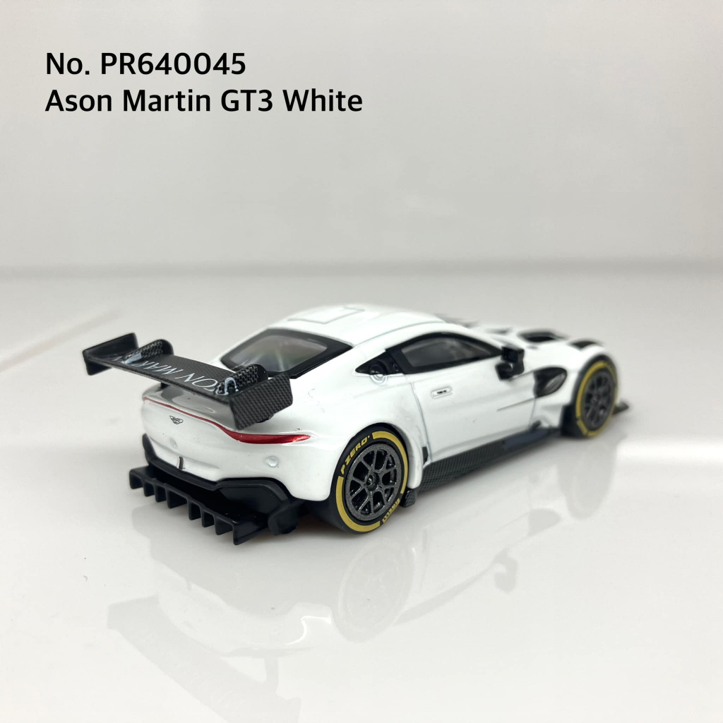 Pop Race 📌No. PR640045 📌 ASTON MARTIN GT3 WHITE Scale: 1:64 Type: D - รูปที่ 2