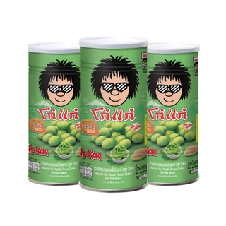 โก๋แก่ถั่วลิสงเคลือบรสชาติโนริวาซาบิ กระป๋องใหญ่ 200g (1กระป๋อง)