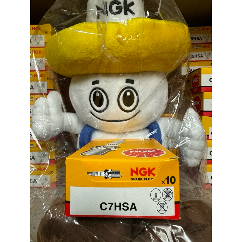 หัวเทียน NGK C7HSA แท้100% ยกกล่อง(บรรจุ 10หัว)สำหรับเวฟเก่า ดรีม