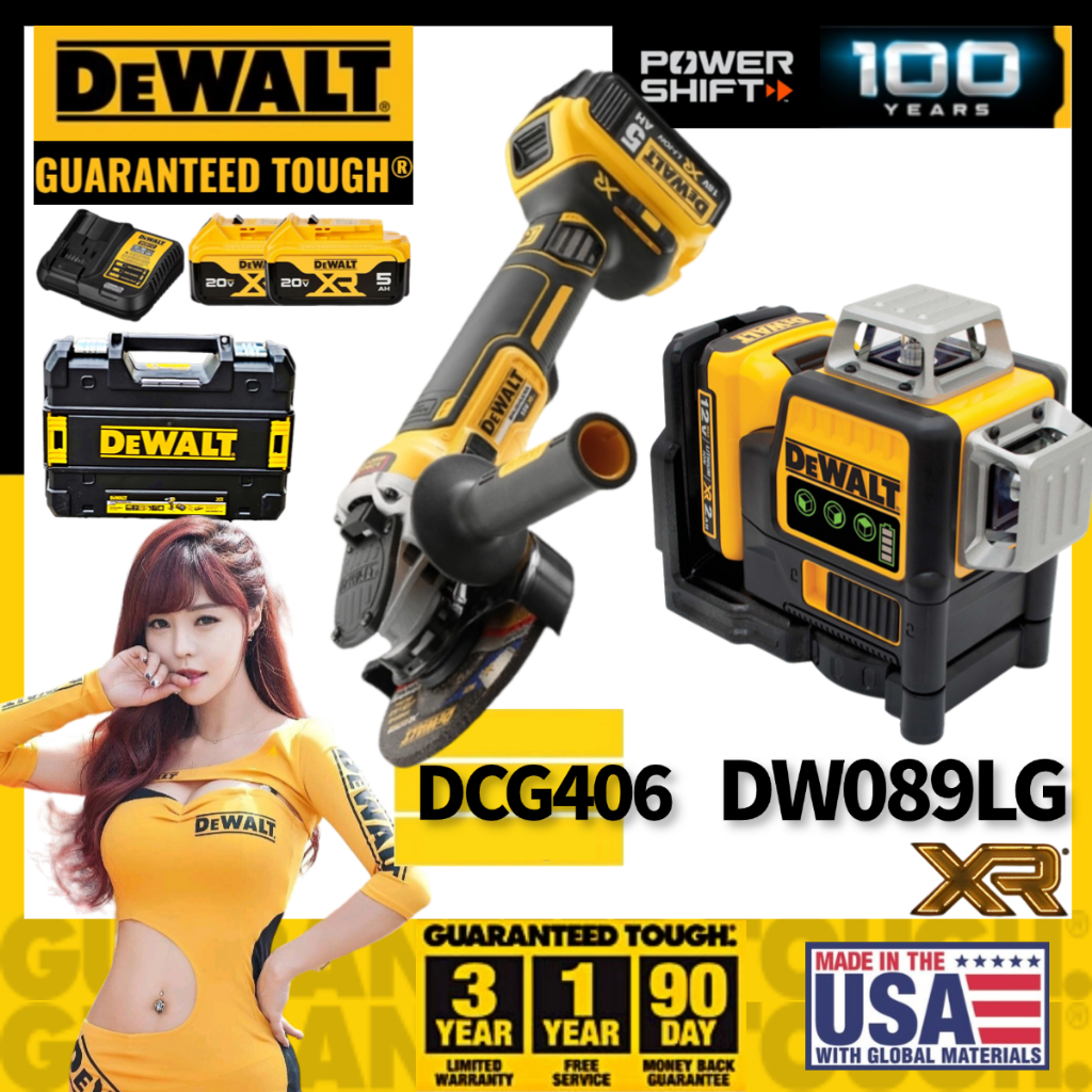 DeWalt DW089LG 12V ระดับเลเซอร์, เครื่องวัดระดับแสงสีเขียว12เส้นแนวตั้งมี3ด้าน * 360องศาสำหรับกลางแจ้ง， งาน,ตกแต่ง