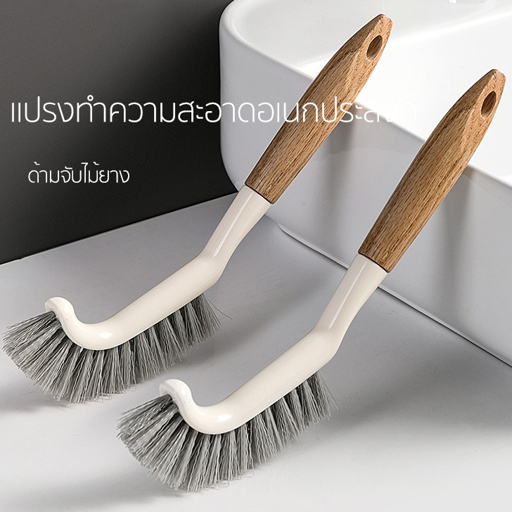 แปรงทําความสะอาด ด้ามจับไม้ ยาว สําหรับพื้นกระเบื้อง ห้องน้ํา ในครัวเรือน แปรงขัดพื้นทําความสะอาดลึกมัลติฟังก์ชั่นสําหรั