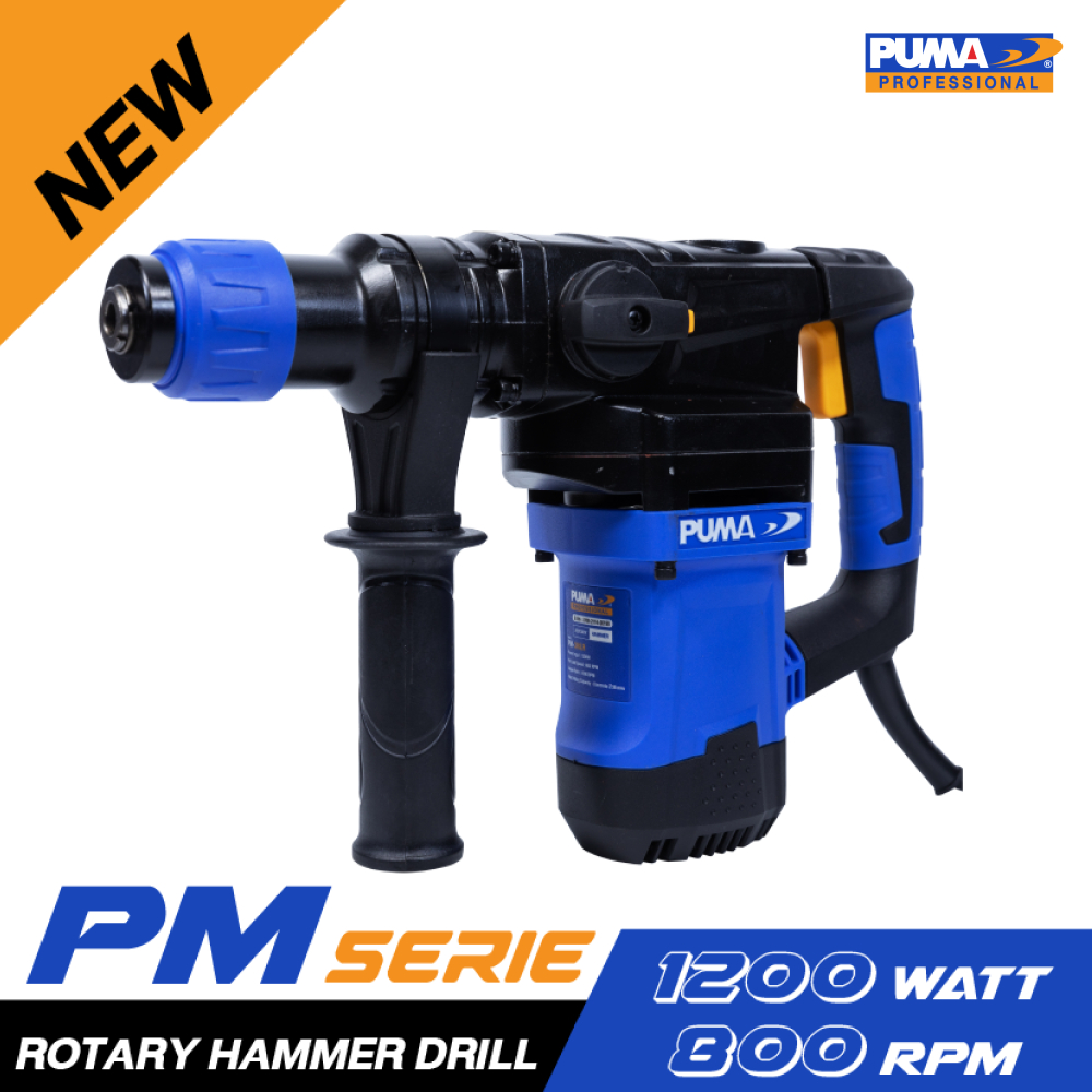 สว่านโรตารี่ 2 ระบบ ROTALY HAMMER DRILL 38 MM. PM-38LR 1200วัตต์